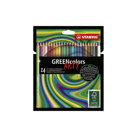Abi Stlo Greencolors Arty Buntstifte, Etui mit 24 Stück