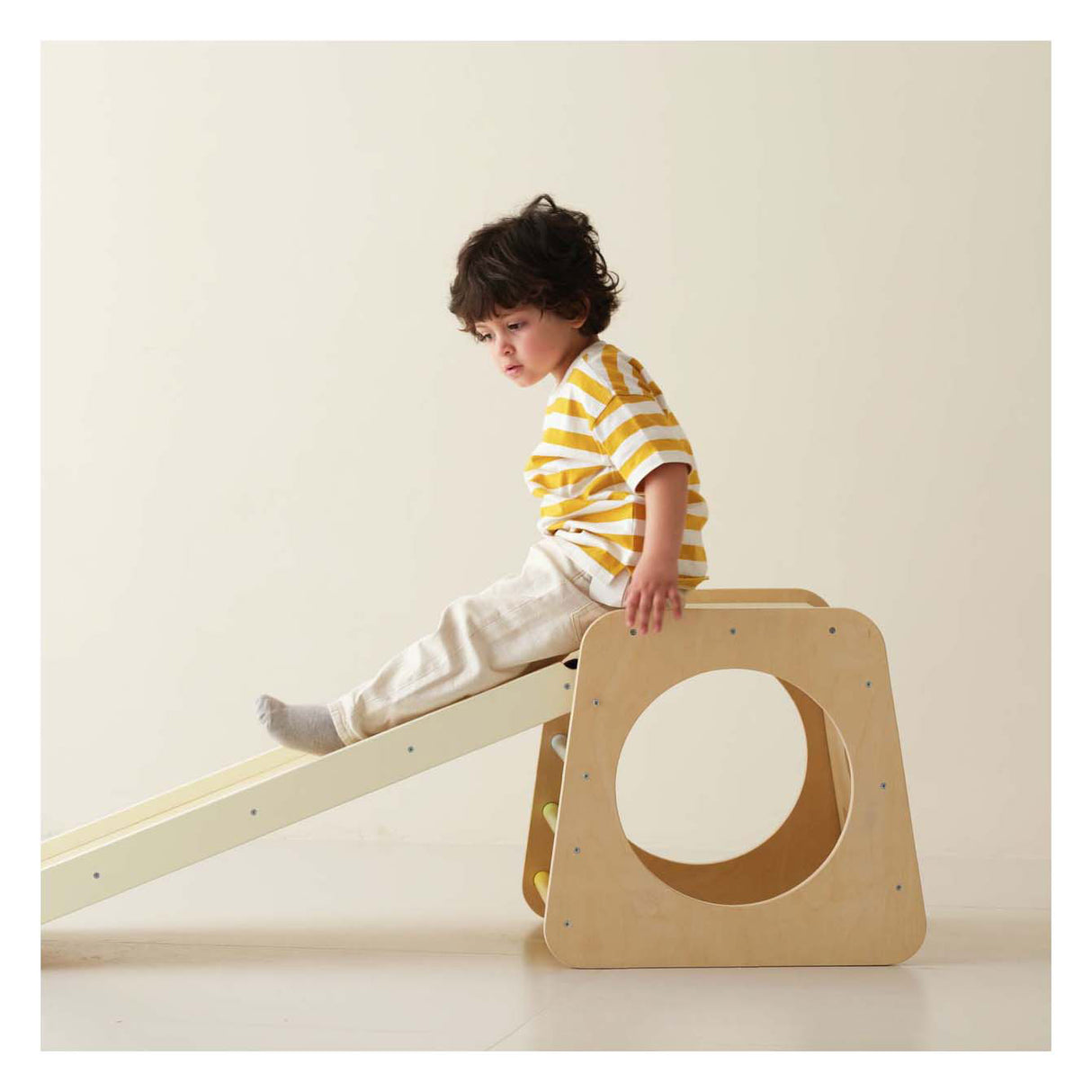 Classic world wooden climbing set foldable - 5-in-1