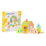 Classic world wooden lock opening shape game, 11 pcs.