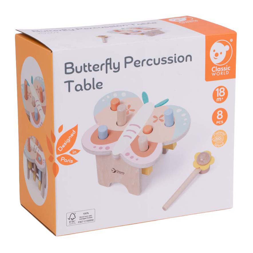 Classic World wooden hammer bench butterfly