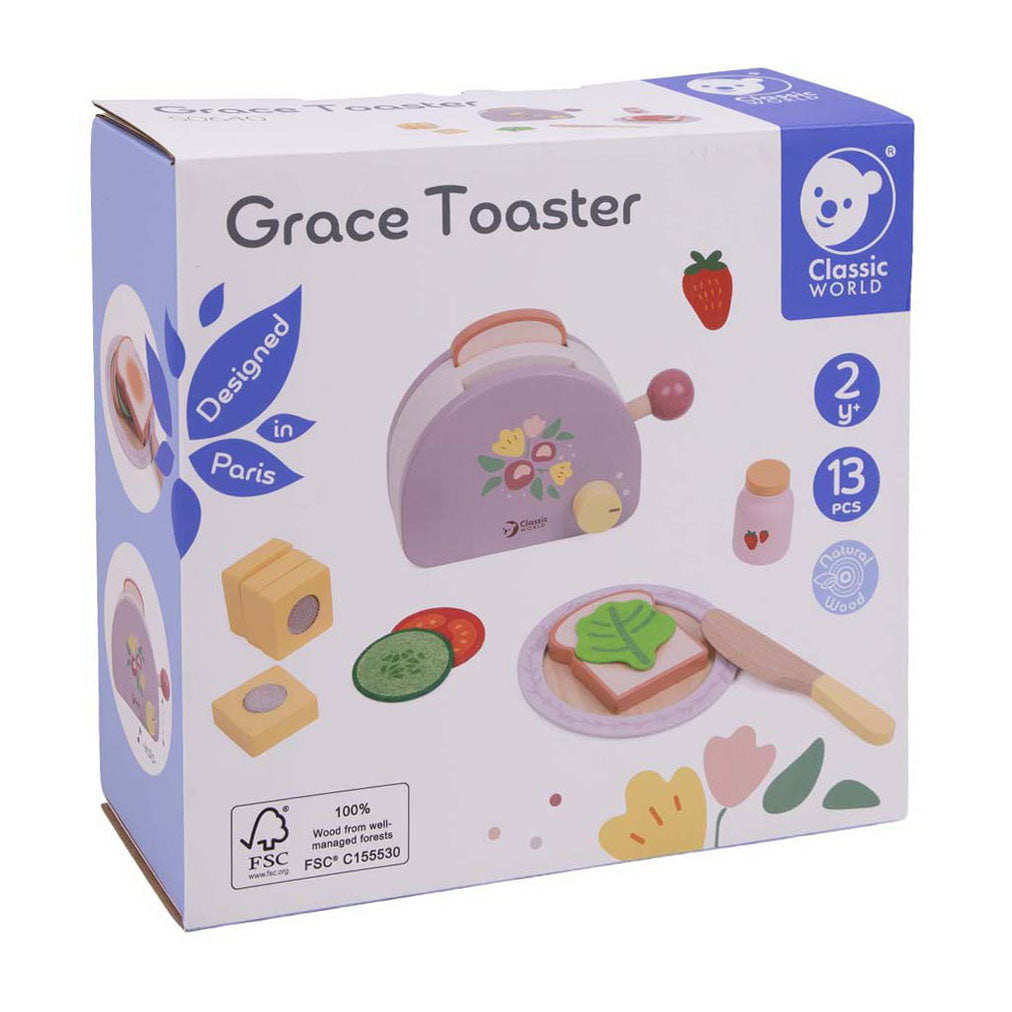 Classic World wooden Grace toaster