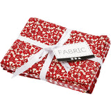 Creative Company patchwork fabric red 45x55cm, 4 pcs.
