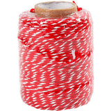 Kreativunternehmen https: www.cchobby.nl Baumwollkordel-Dicke-1-1-mm-rot-weiß-50-m-1-Rolle