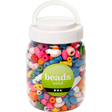 Creativ cég https: www.cchobby.nl wood-beads-size-5-28-mm-hole-size-2-5-3-mm-ca-466-piece-various-colors-175-gr-400-ml-1-bucket