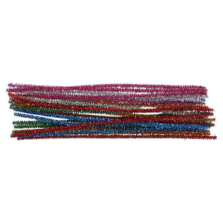 Creativ Company Chenille Wire Strong Colors Blizgučiai 30cm, 24vnt.