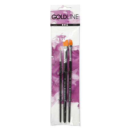 Creativ cég https: www.cchobby.nl gold-line-penselen-size-2-8-12-l-16-5-19-cm-b-3-12-mm-flat-3-piece-1-box