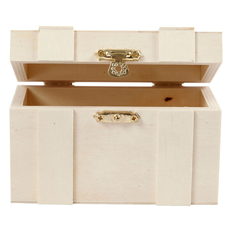 Creativ company wooden treasure chest, 12.5x7.5x6cm
