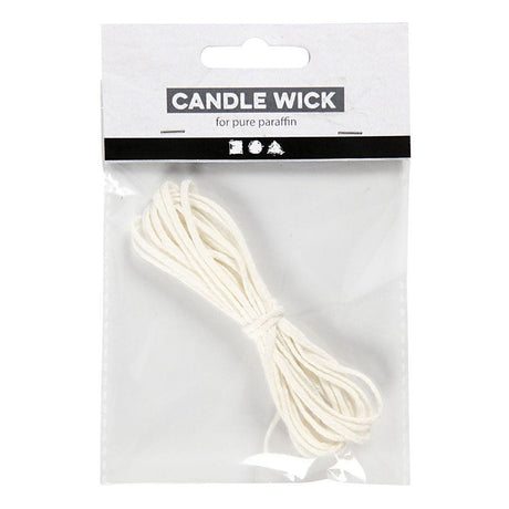 Creativ cuideachta wick le haghaidh tumtha (dia. 22-30 mm) agus coinnle teilgthe (dia. 60-80 mm), 3m