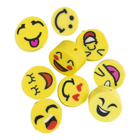 Creativ kompanija https: www.cchobby.nl figure-beads-emoji-d-10-mm-hole-size-1-5-mm-60-piece-1-box