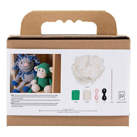 Creativ company https: www.cchobby.nl hobbyset-amigurumi-aap-groen-off-white-1-doos