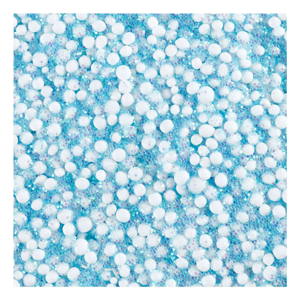 Creativ company foam clay glitter lys blå - 35gr.
