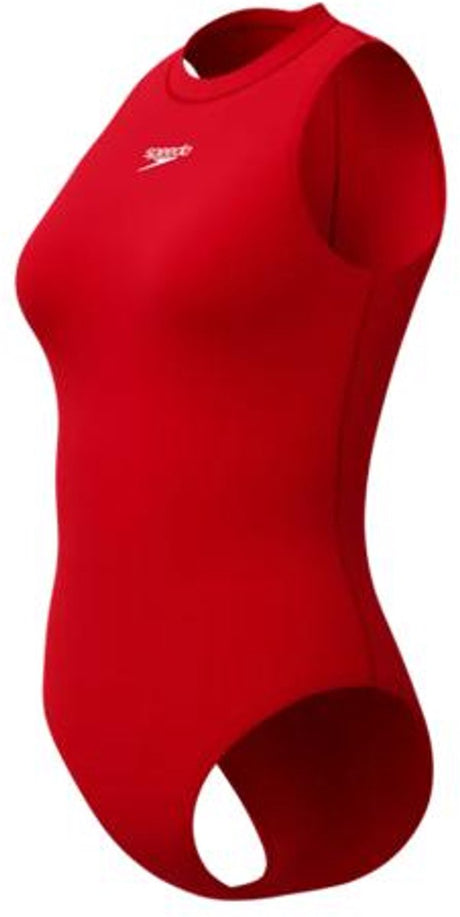 Speedo endurance+ hydrasuit women's sports swimsuit - red