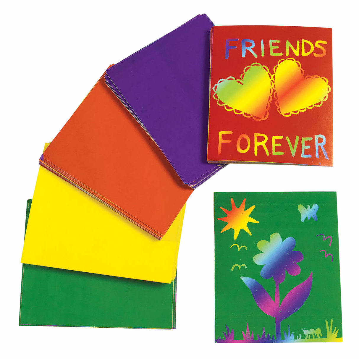 Colorations - coloring scratch card with design, 100 pcs.