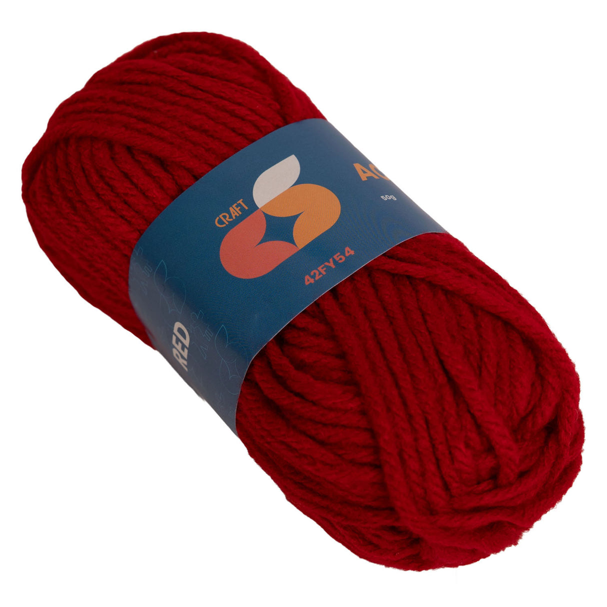 Colorations - acrylgaren 4 mm - 50gr - rood