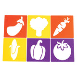 Colorations - reusable fruit stencils - 12 pc.