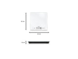 Soehnle kitchen scale page comfort 400 - digital - extra large weighing surface - 1 gram accuracy - up to 10 kg - white