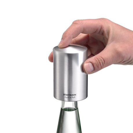 Westmark bottle opener push pull plastic aluminum 53x53x80mm