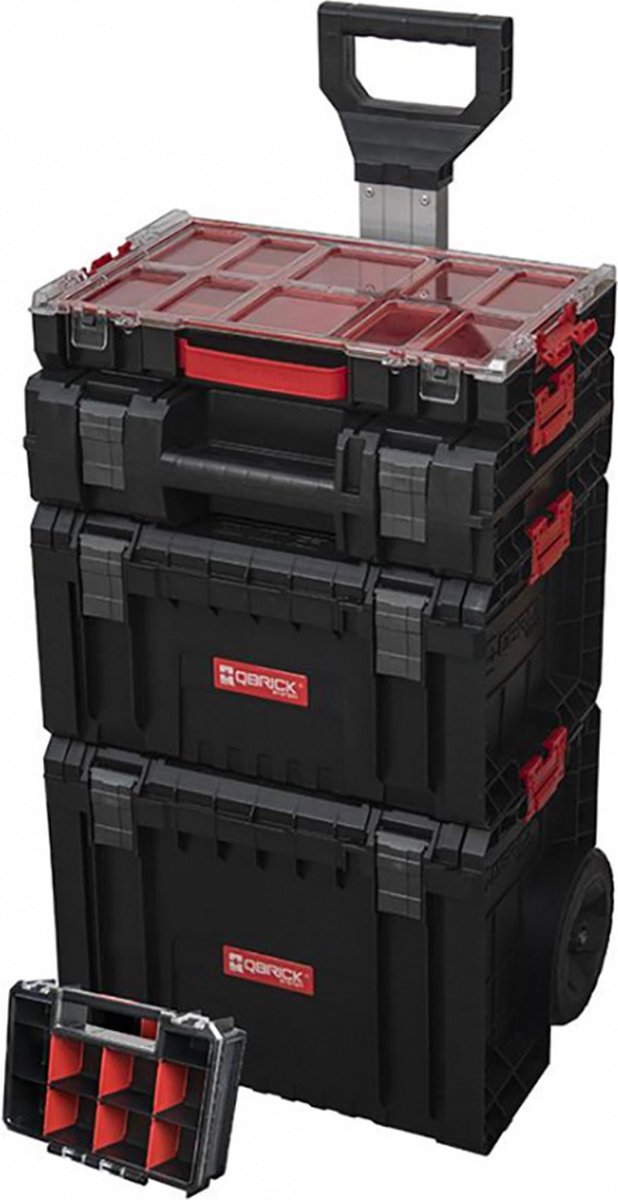 Patrol qbrick system pro series - mobile workshop - 5-in-1 system - folding handle - large wheels