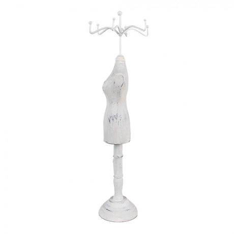 Clayre eef jewelry holder wood 12x12x39 cm
