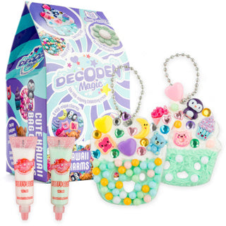 Dekódovacia mágia Gear2play - mini: roztomilý kawaii - remeselná súprava príveskov na tašku - nafúknuté lepidlo, korálky a kúzla