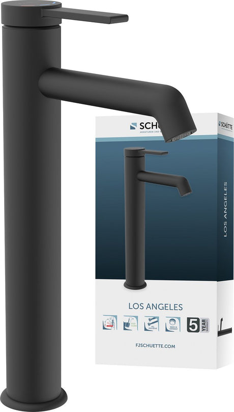 Schütte los angeles washbasin - mixer tap - for surface-mounted washbasin - matt black