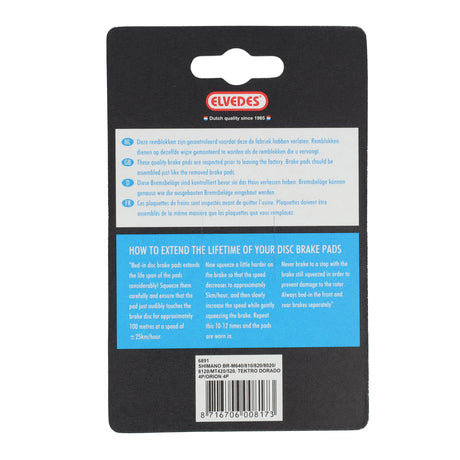 Blok za zavorni blok Eldedes Organic Shimano BR-M810 (1 par)
