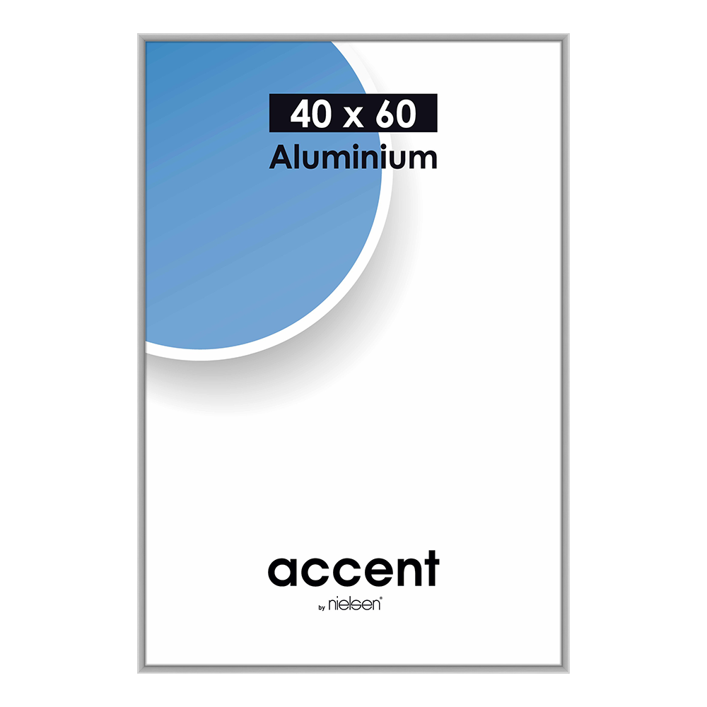 Nielsen design nielsen fotoramme 55124 aksent matt sølv 40x60 cm