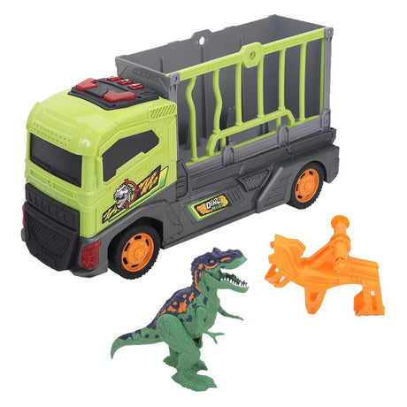 Abi dino valley transporttruck met kooi - 37cm