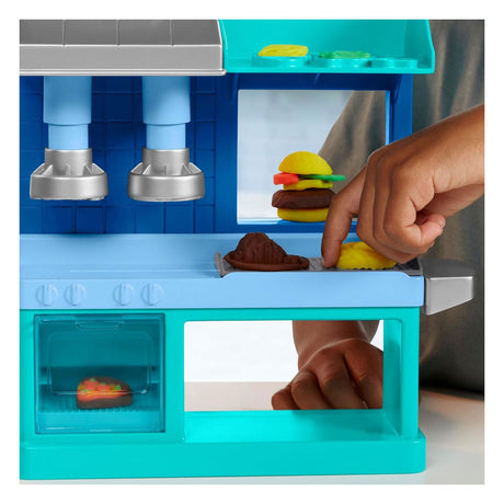 Play-doh kitchen creations chefs busy restaurant - 5 clay pots