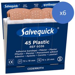 Plastic plaster refill Salvequick Cederroth 45 pieces