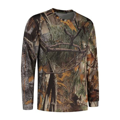 Stealth gear t-shirt long sleeve camo forest print size s