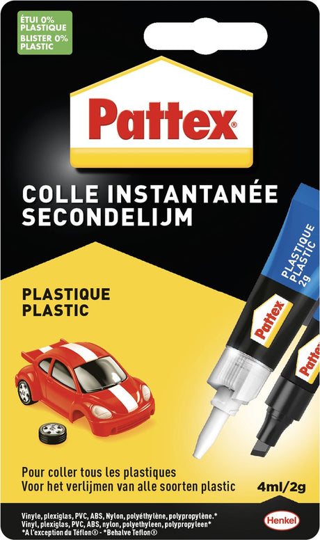 Pattex 1002444 - superglue plastics | 12 pieces