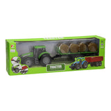 Tractor with bale wagon 1:32