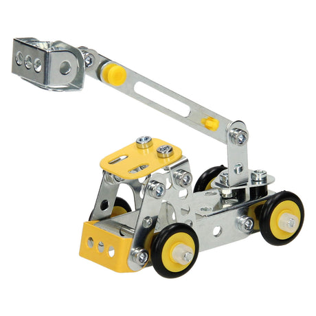 Metal construction kit construction ladder truck