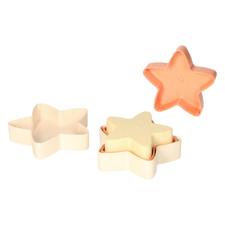 Toddler stacking tower star boxes pastel, 5 pcs.