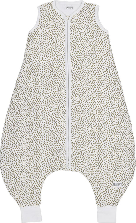 Meyco baby cheetah baby winter sleep overall jumper - taupe - 80cm - 2.0 tog