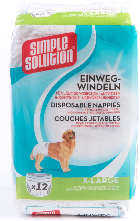Simple solution disposable dog diaper
