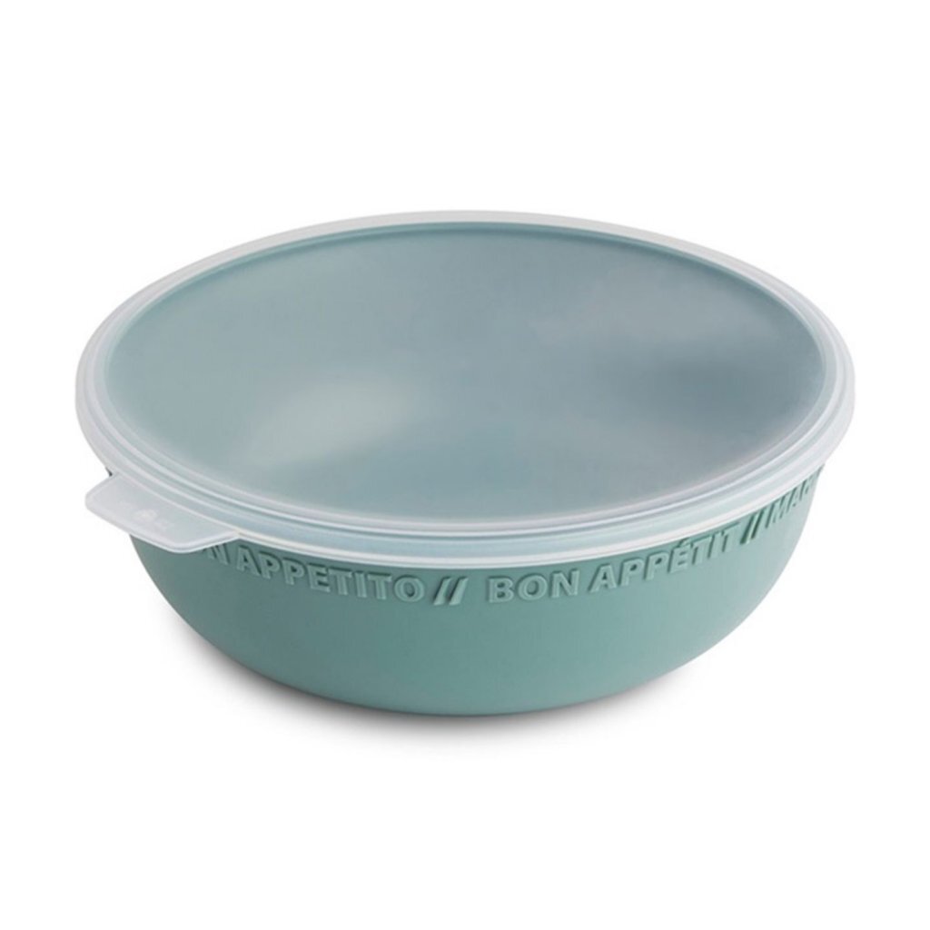 Rotho tresa bowl + lid 1.02l mistletoe green