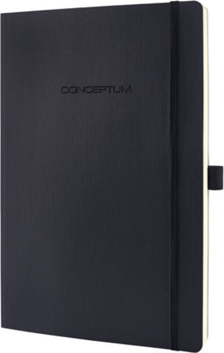 Sigel - notebook - conceptum pure - a5 - softcover - black - 194 pages - 80 grams - diamond - si-co320