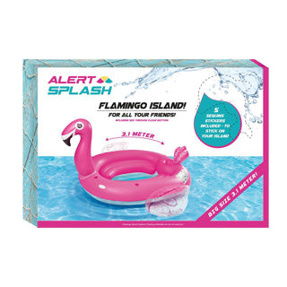 Alert inflatable flamingo island 310x270x175 cm