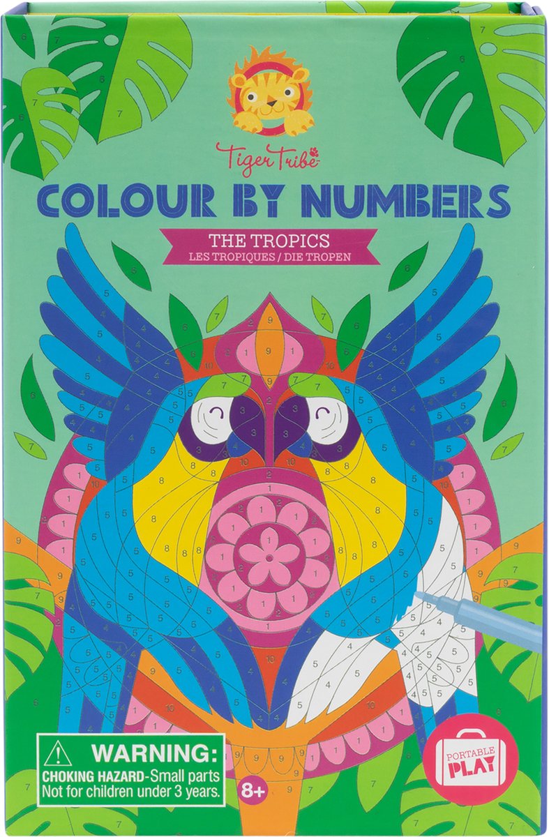 Crocodile creek coloring sett fargeleggingssider etter tall - tigerstamme