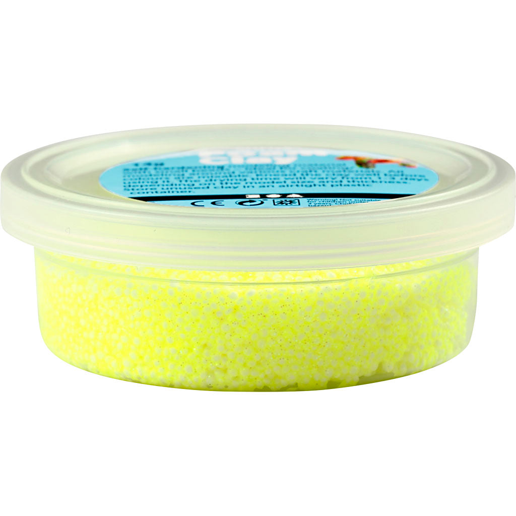 Creativ company https: www.ccobby.nl foam-clayr-glitter-yellow-35-gr-1-doosje