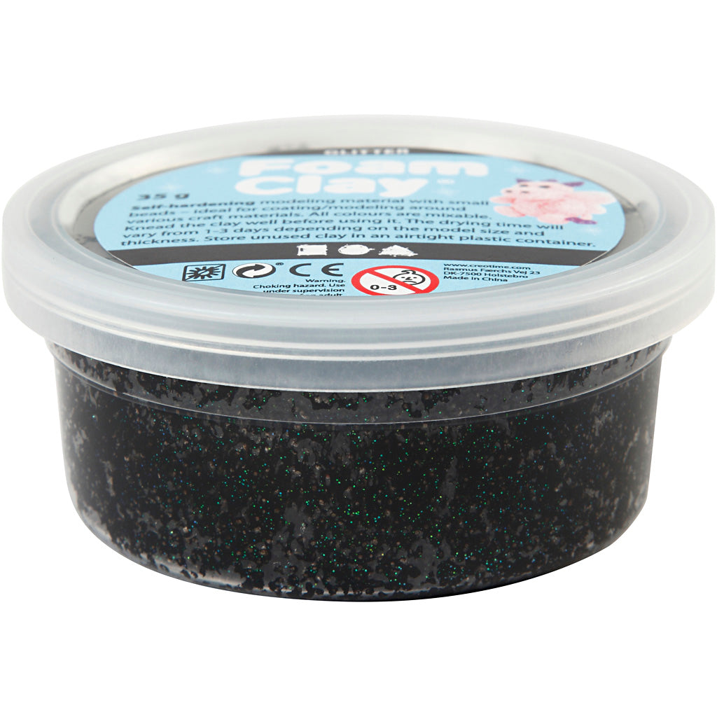 Podjetje Creativ https: www.cchobby.nl foam-clayr-black-glitter-35-gr-1-doosje