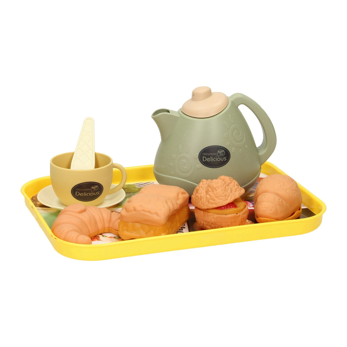 Tray play food tea sandwiches