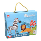 Puzzle Wildtiere, 100 Teile.