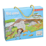 Puzzle Wildtiere, 100 Teile.