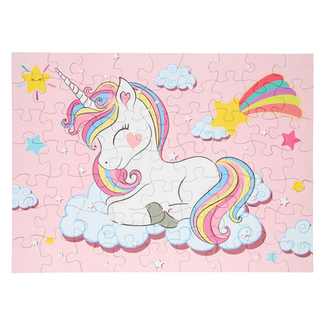 Lobbes toys eg Lobbes jigsaw puzzle unicorn cardboard 63 pieces fantasy puzzle children.