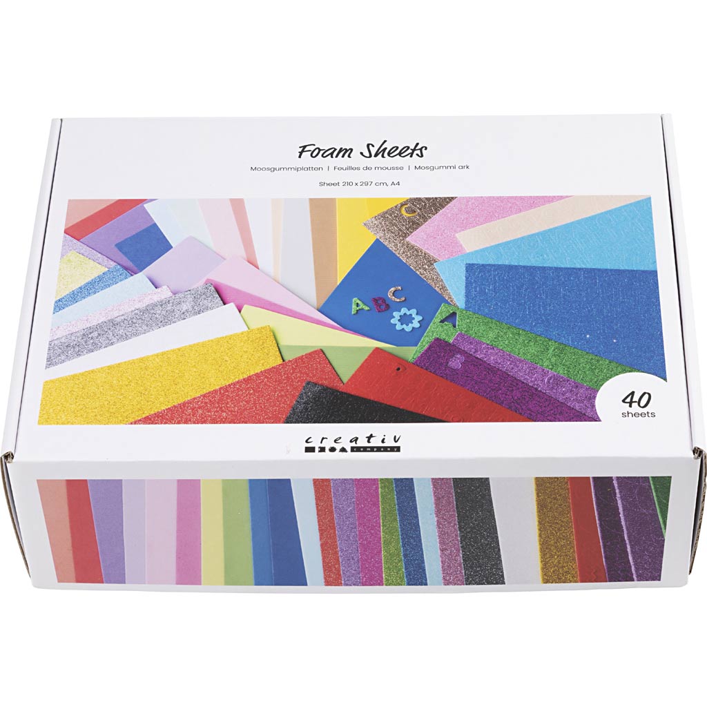 Creativ company https: www.cchobby.nl foam-vellen-a4-sheet-210x297-cm-diverse-colours-40-sheet-1-doos
