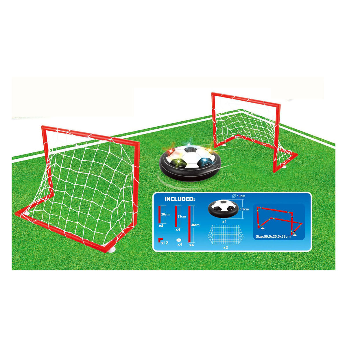 Luftfotballsett komplett