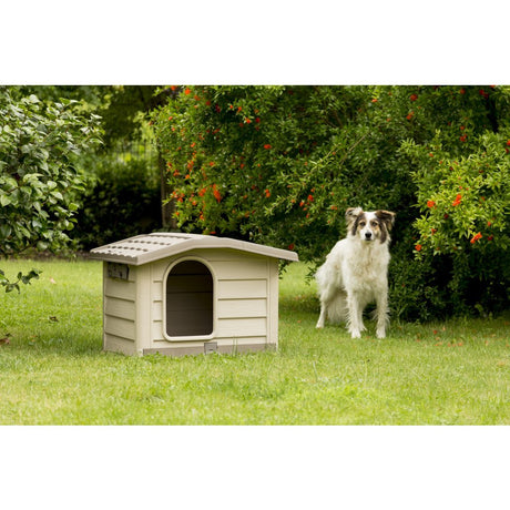 Bama pet cuccia doghouse 89x75x62 cm beige taupe